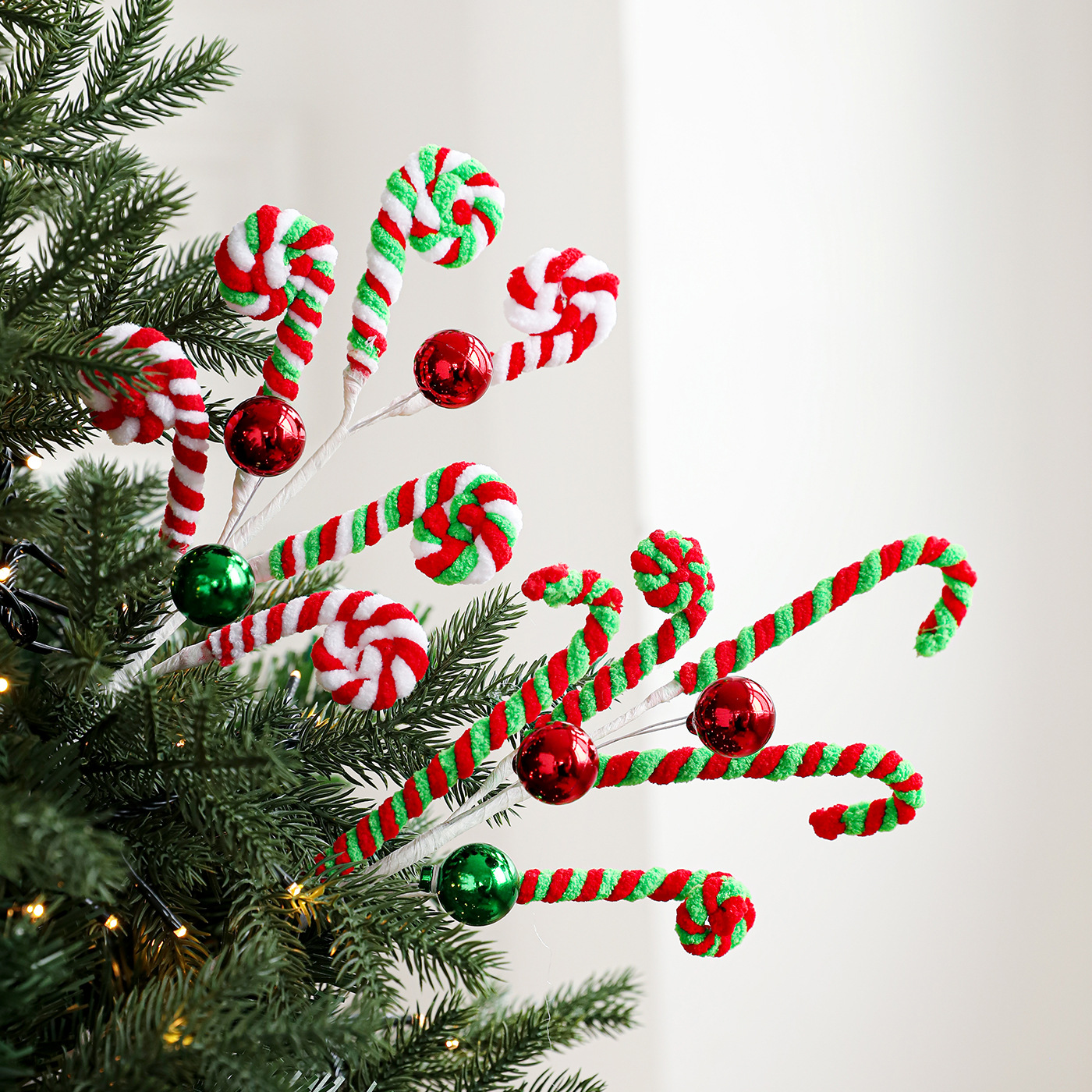 Nuevos dulces de espuma peluche Lollipop Gingerbread adornos decorativos árbol de Navidad arreglos de flores festivos