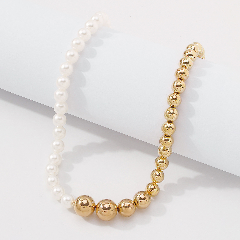 fashion mixed color imitation pearl necklacepicture6