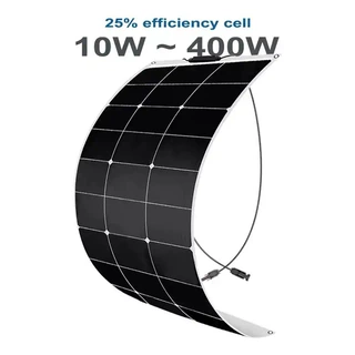 定制Sunpower柔性太阳能板100w 160w 200w房车半柔性太阳能电池板