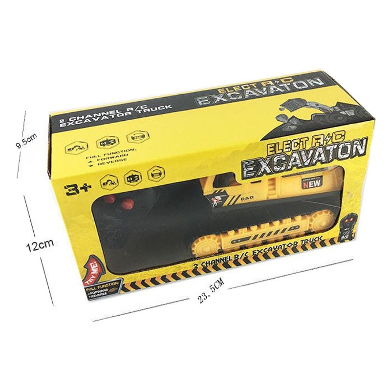 Vehículo de ingeniería de control remoto excavadora eléctrica de dos vías de control remoto inalámbrico excavadora de juguete para niños resistente a caídas juguete transfronterizo
