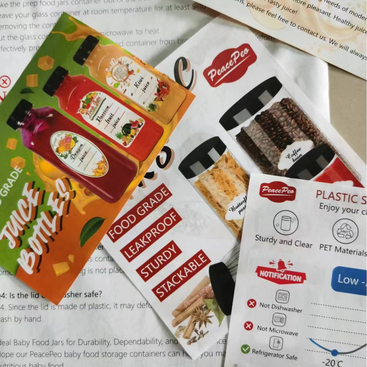 食品饮料企业宣传说明书印刷产品样本目录宣传单折页说明书制作