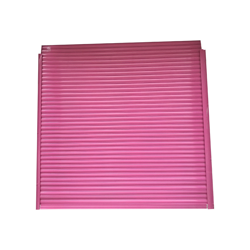 Pink Galvanized Electric Rolling Shutter Door Aluminum Alloy Household Fully Automatic Fast Rolling Shutter Door Villa Stainless Steel Garage Door