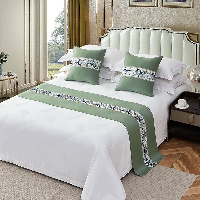 녹색 모란 꽃 스트립