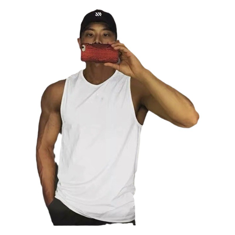vest vest fitness men's sleeveless loose quick-drying stretch summer vest casual bottoming undershirt flow sports T-shirt
