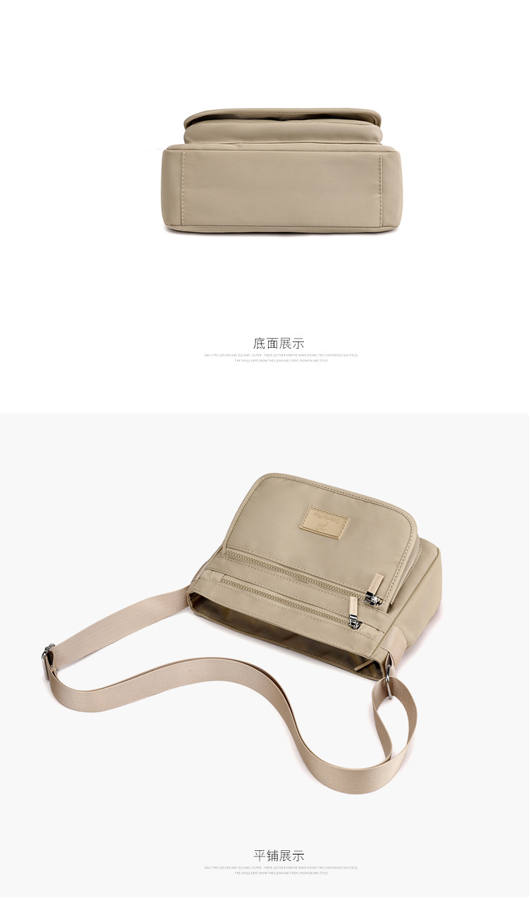 New trendy single-shoulder bag, waterproof nylon bag, multi-layer crossbody bag, Korean-style versatile backpack for foreign trade women in 2025 undefined