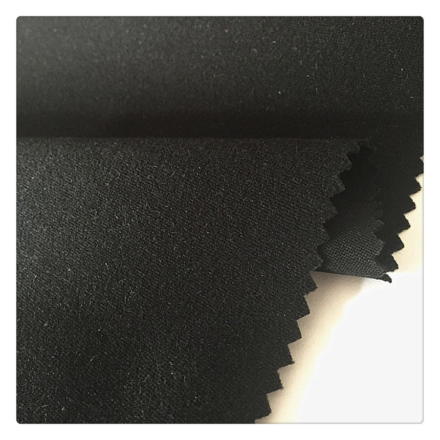 湖州厂家直销 全涤弹丝仿棉绒 皮革复合面料