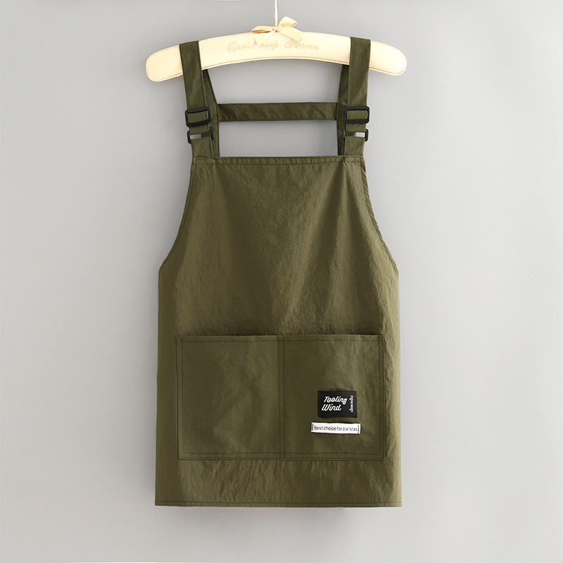 新しいスタイルのエプロン、家庭用キッチン、防水調理エプロン、女性用ケータリング作業服、防汚印刷|undefined