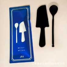 芝士蛋糕刀勺套装起司糕点一次性刀叉塑料餐具切刀ins风套装