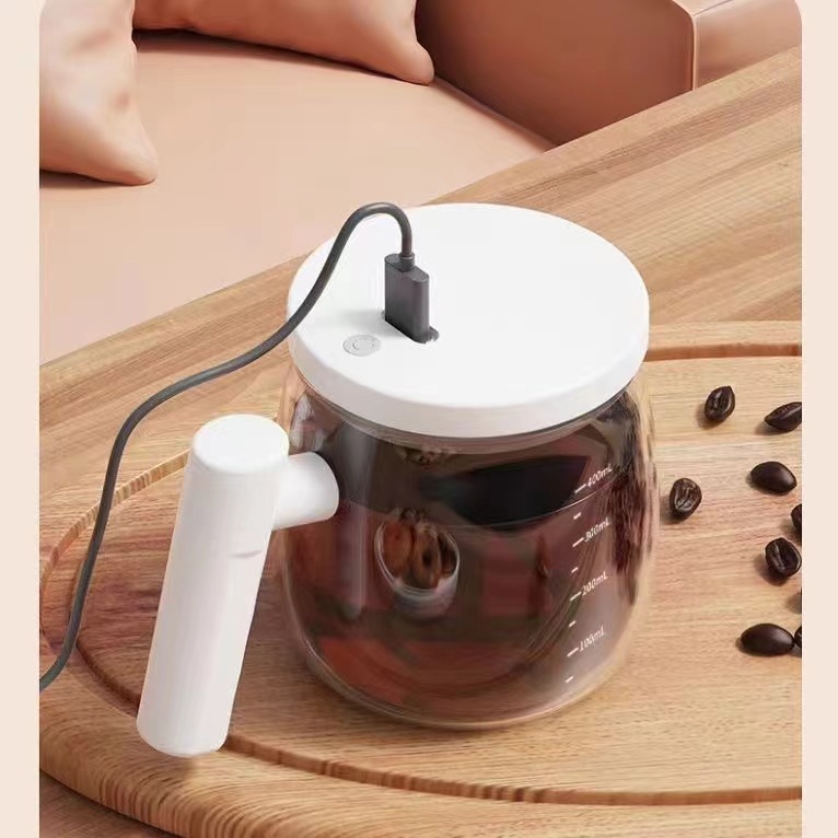 coffee electric glass handheld mixing stick charging