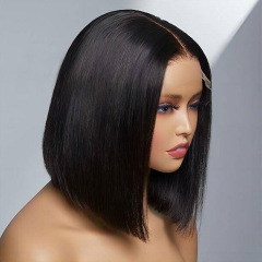 レースかつらウェーブヘッドフルフロンタルボブウィッグヒューマンヘアかつら本毛オールカバー
