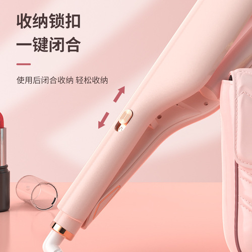 Egg roll head curling wand water ripple wave chicken cake large roll lazy corn perm splint electric curling artifact for women