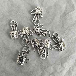 DIY�ֹ����� 19*12mm �PͲ���� ���yɫ������Ʒ�Ͻ����