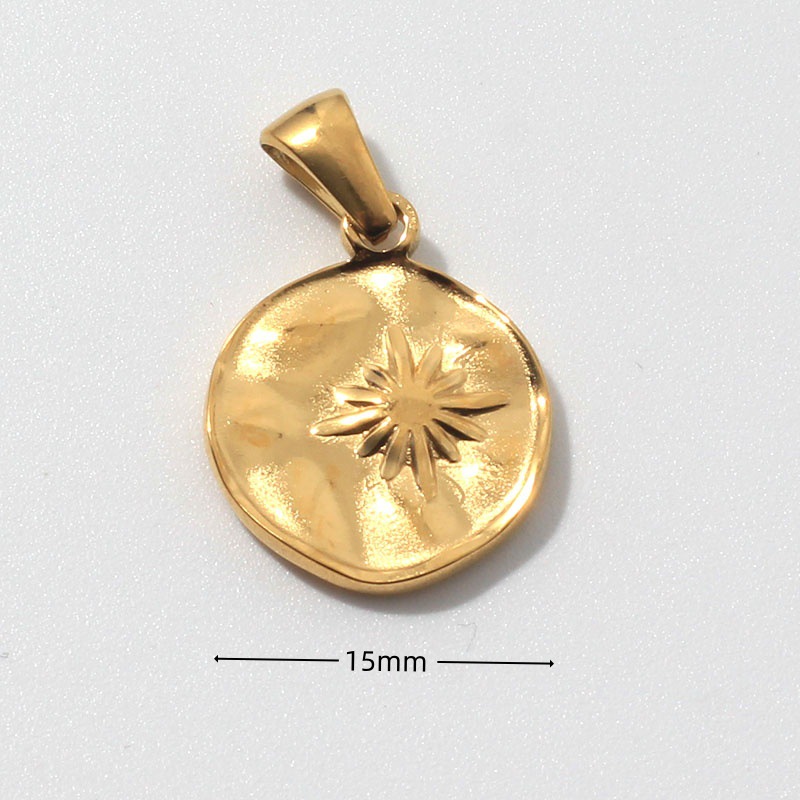 600g Weight Pendant Jewelry Making Type 18K Gold Plated Plating Material No Chain Chain Material 1 Piece Quantity Daily Occasion 304 Stainless Steel Material Sun, Devil's Eye, Moon Pattern All Seasons Season Women's Gender Polished Finish Plating Design Vintage Style Style 1 Piece 304 Stainless Steel 18K Gold Plated Sun Devil's Eye Moon Polished Pendant 17