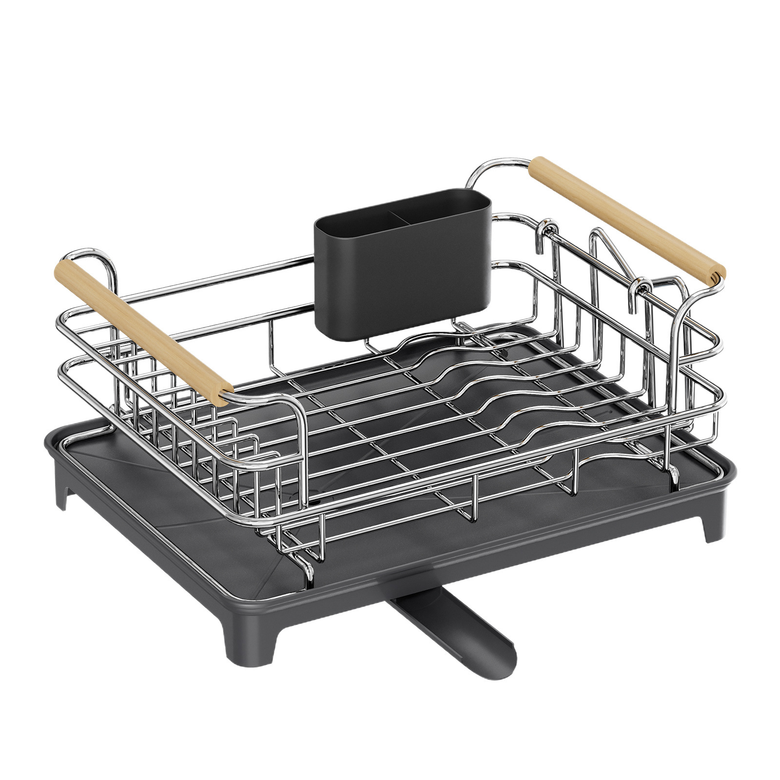 Estante de cocina, estante de almacenamiento de platos, filtro de agua de una sola capa, canasta de platos, encimera, estante de secado para platos, estante de almacenamiento y drenaje