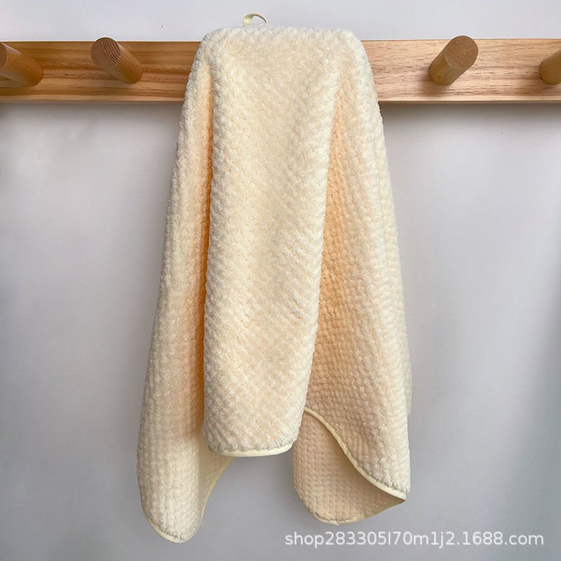 Toalla de coral para lavar la cara absorbe agua sin caer veloz para secar el cabello para hombres para limpiar el cabello