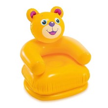 厂家专业设计PVC充气 动物卡通儿童充气沙发 动物形状小孩椅