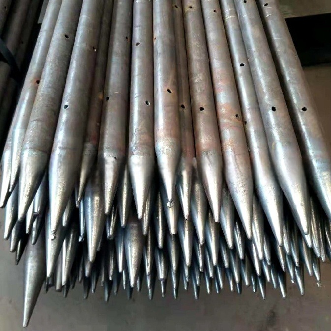 注浆锚管 打孔注浆管 灌浆用预埋注浆管无缝钢管 土钉锚管 桩基管