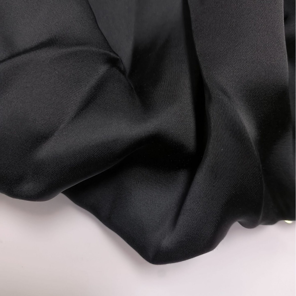 50D黑色染色人丝人棉缎仿真丝面料供应各类人丝人面料量大优惠