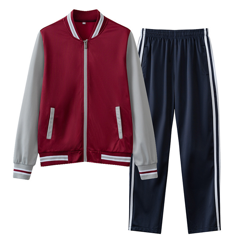 春秋中学生制服セット高校生徒運動会クラス服学院風赤団体入場服|undefined