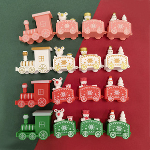 Christmas Baking Decoration Ornaments Santa Claus Train Children's Holiday Gift Birthday Cake Decoration Supplies