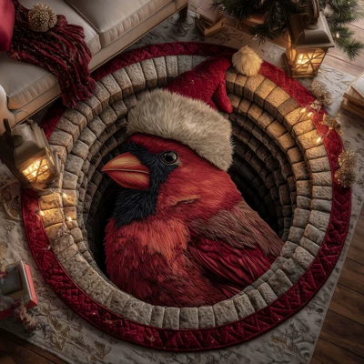 Avtomobil döşəmə paspasları – trade red truck golden retriever quilted - 14-16-x-164141cm-round