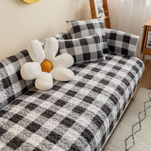 Fabric All-cotton Sofa Cushion Four Seasons Universal Anti-slip Simple Modern Pure Cotton Cover Cover Nordic Seat Pad Dropshipping