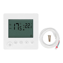 电地暖温控器25A大功率温控器智能定时液晶屏带联动壁炉温控器