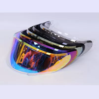 Full-Face Helmet Lens Large Black Colorful Transparent Anti-Fog Night Vision Wear-Resistant Motorcycle Night Vision Goggles