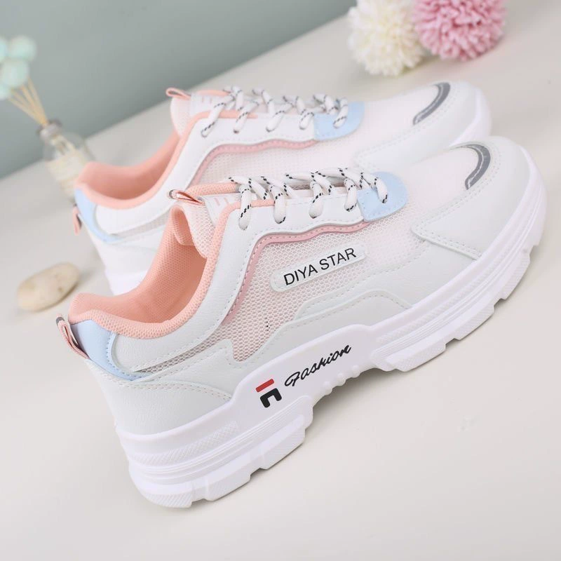 Tide, summer universal footwear for leisure, thin mesh breathable sports shoes platform