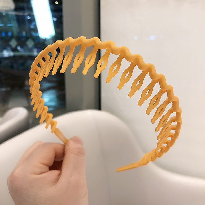 女性用つや消し洗顔カラーヘッドバンド、滑り止め歯付きヘアプレスヘッドバンド、洗顔とメイクアップ用の特別なヘアバンドルヘッドバンド|undefined