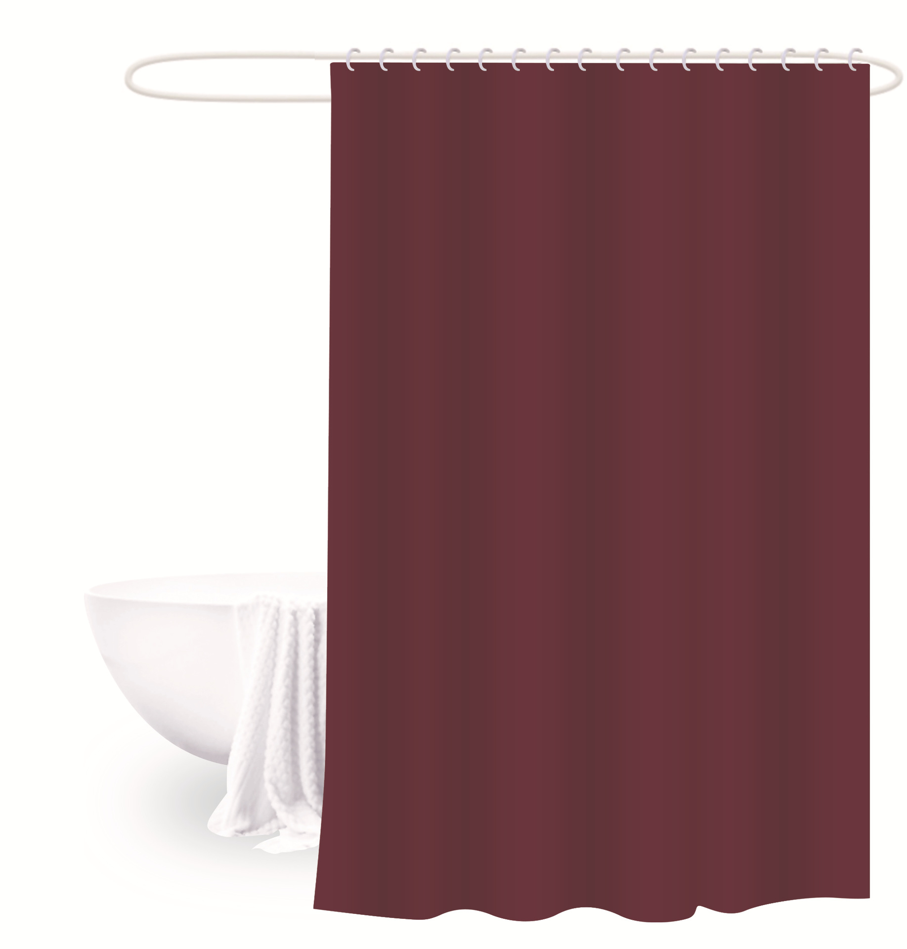 180X180 Cortina de ducha de color sólido PEVA cortina de baño impermeable cortina colgante cortina de Venta caliente cortina de partición impermeable a prueba de moho