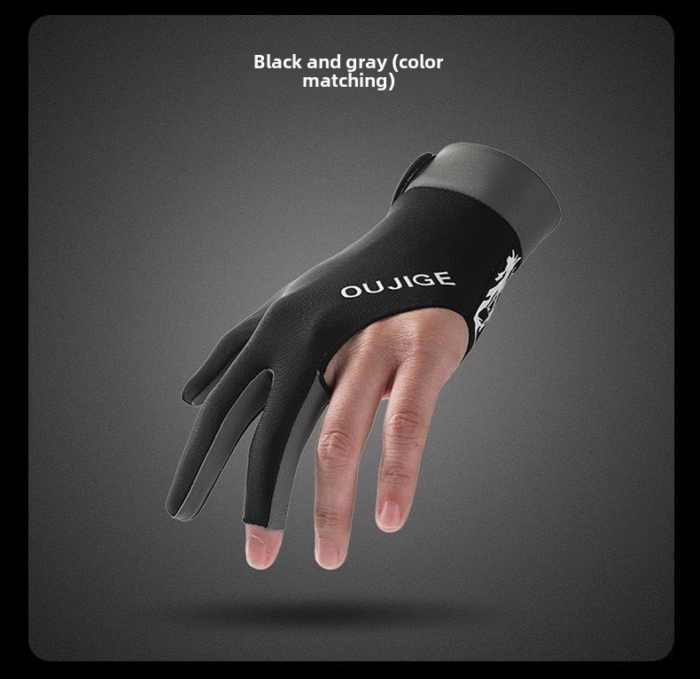 Billiards Gloves Sunscreen Men's and Women's Outdoor Snooker Non-slip Casual Thin Summer Cycling Single Pack_maomaolike.com