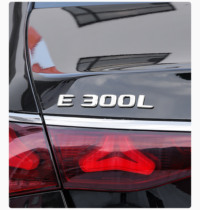 Suitable for Mercedes-Benz Four-Wheel Drive Car Tail Emblem 4Matic New C-Class E-Class Glc Glb Gle Logo Number Sticker Modification Decoration