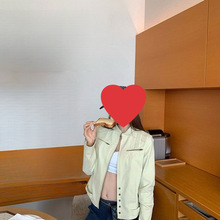 跨境美式复古立领夹克 别致短款上衣女百搭休闲时尚爆款潮流外套