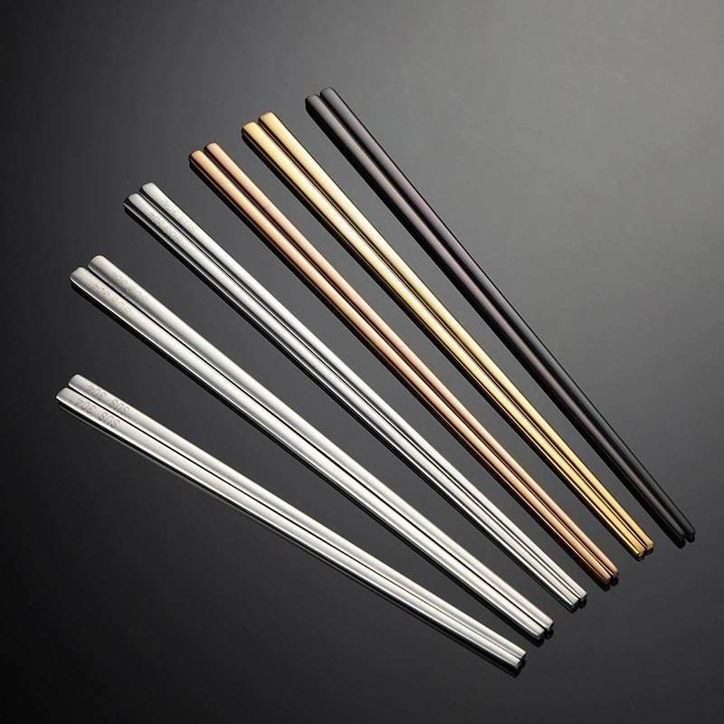 Эн Chopsticks из нержавеющей стали, корейская столовая посуда, 3 мм, 50 г