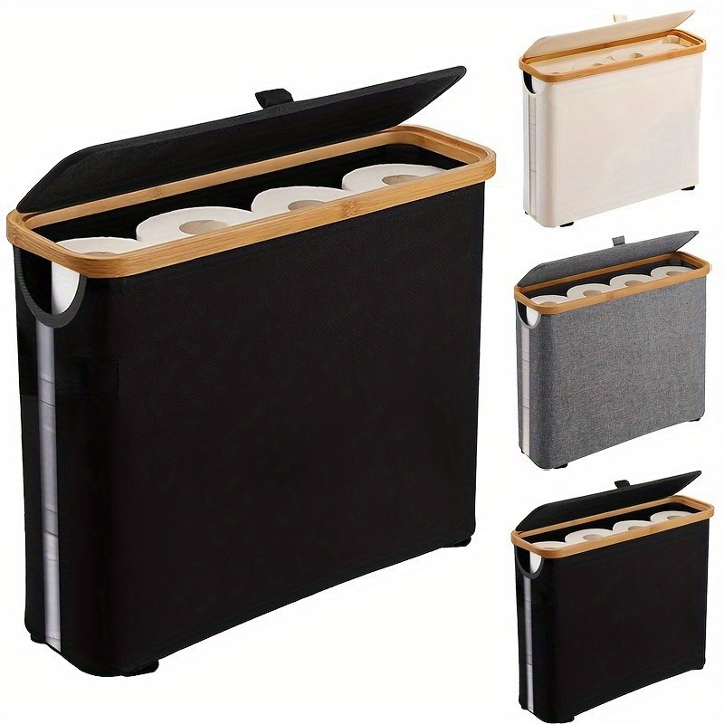 Bathroom Tissue Storage Box Visible Toilet Paper Organizer Rack_voghion.com