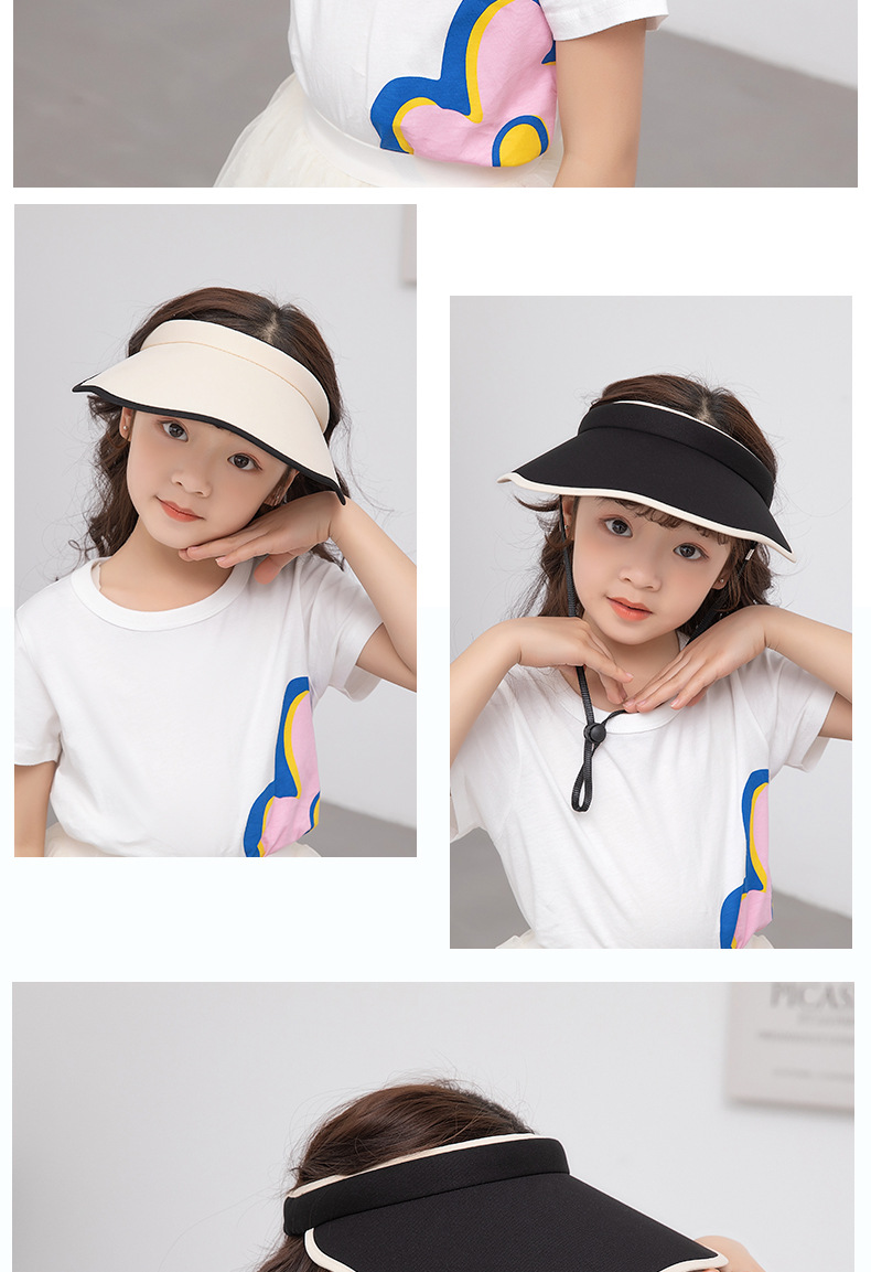 1029 chapeau de protection solaire pour enfants t haut vide chapeau  grand bord garon chapeau de parasol fille bb cool chapeau chapeau de soleil d39tpicture5