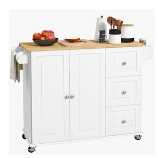 Processing and Customization of Kitchen Universal Mobile Multi-Functional Solid Wood Cabinets Kitchen Island