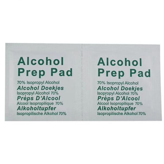 Manufacturer Wholesale Dry and Wet Alcohol Packs Disposable Alcohol Cotton Pads Single Piece for Wiping Mobile Phone Screen Keyboard Cleaning Ready Stock