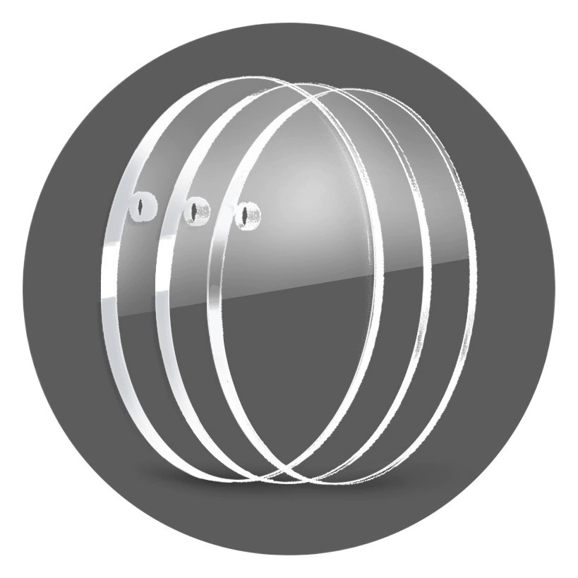 Акриловая пустая акриловая трансграничная прозрачная Вафля ручной работы DIY декоративный брелок пустой кулон