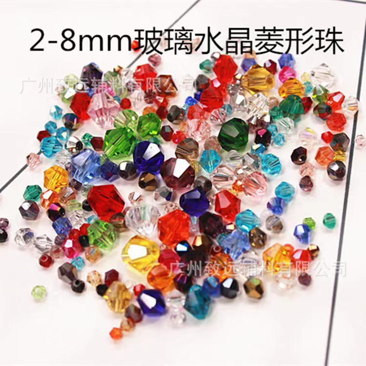 Nuevos granos cristalinos del diamante AB color granos planos granos de la rueda 4/6/8/10mm cadena entera DIY accesorios hechos a mano image 4
