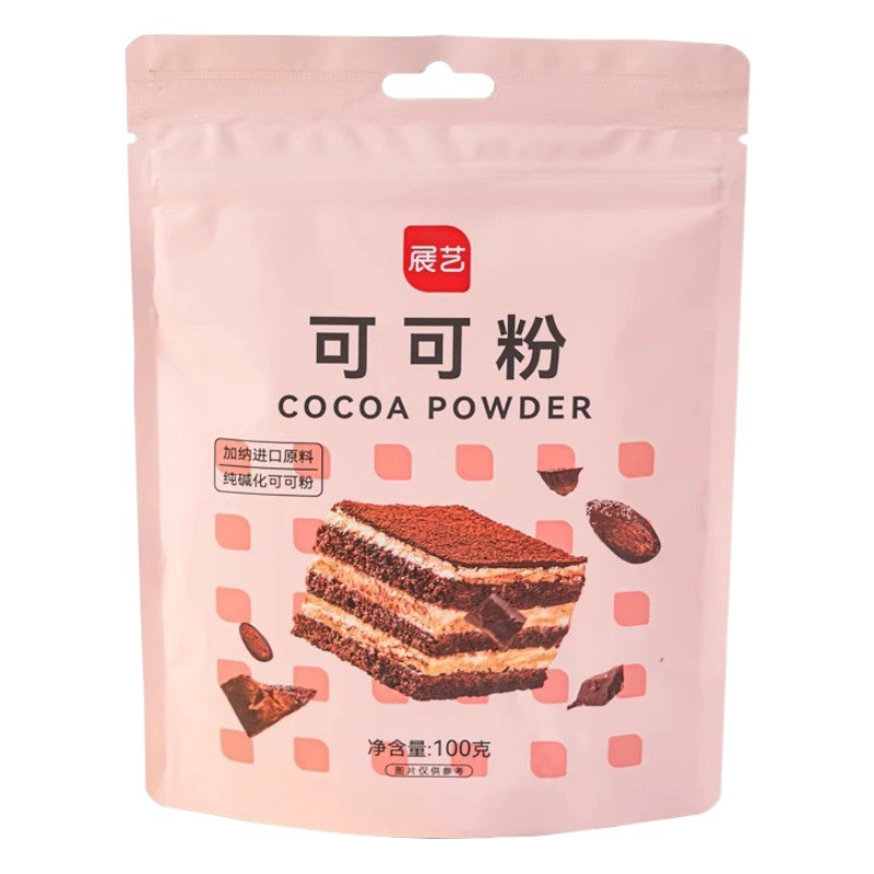 Какао-порошок Zhan Yi 100г, алкализованный, для шоколада, тирамису, кексов, кофе, выпечки, домашней выпечки, напитков