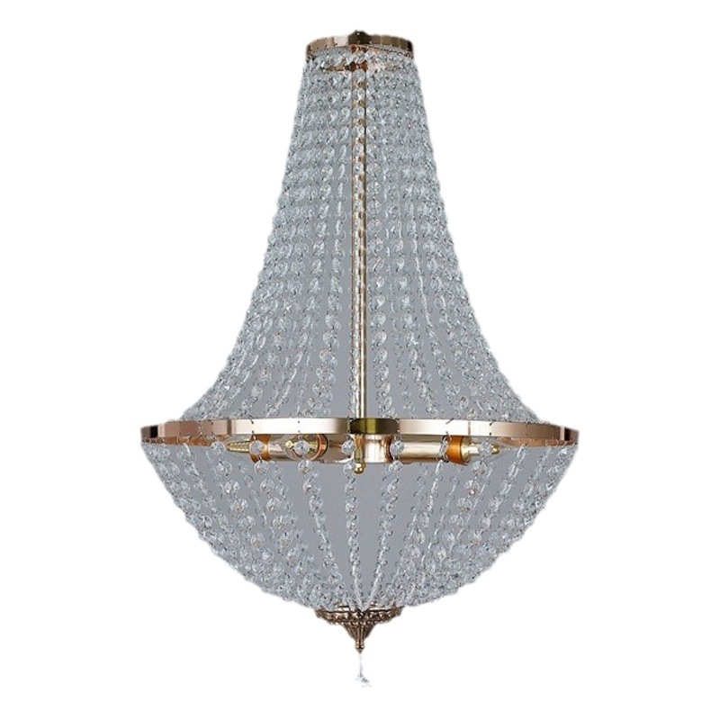 Suministro directo de fábrica de la boda noria cristal Luz de lujo decorativo araña de hierro techo boda lámparas araña de estilo europeo