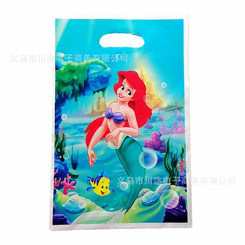 Fábrica directa bolsa de regalo de dibujos animados para niños fiesta de cumpleaños bolsa de regalo película perlada bolsa de regalo PE ahora