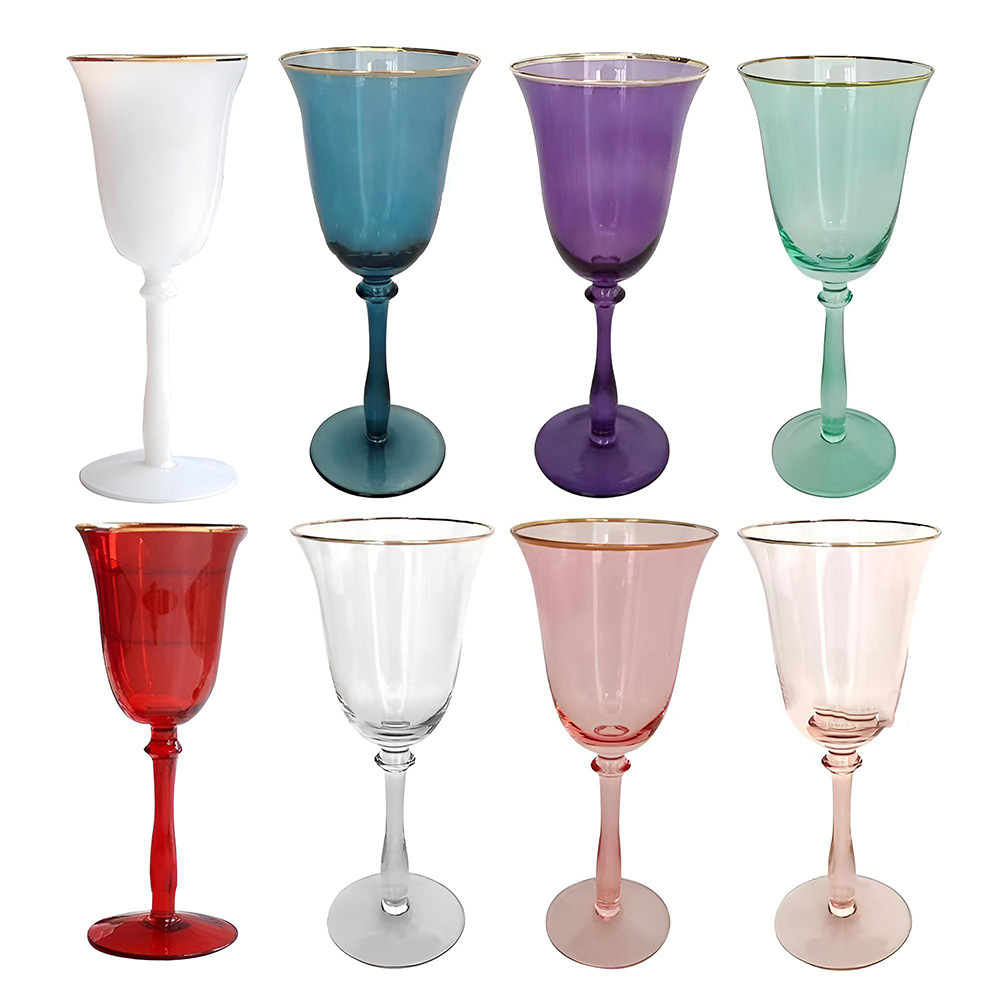 Jin Baijia copa de color creativo copa de vino Mesa copa de champán copa de cóctel de alto aspecto vidrio