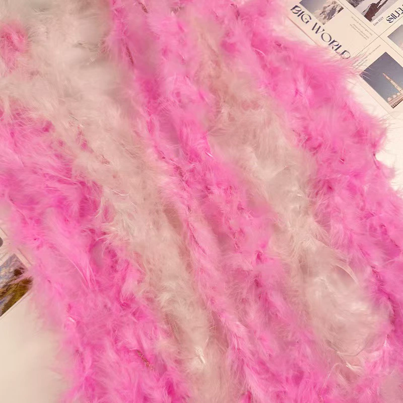 Самостоятельно изготовленные и продаваемые розовые меховые отделки для одежды, декоративные элементы для рукоделия, рождественское кружево, ручная работа, банты, меховые воротники для платьев