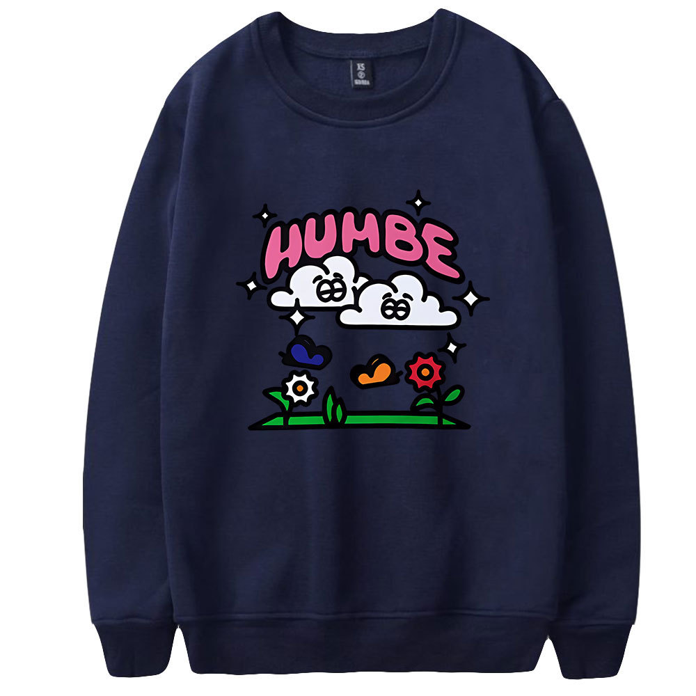 Humbe O-Neck Sweatshirts Women Men Long Sleeve Sweatshirts