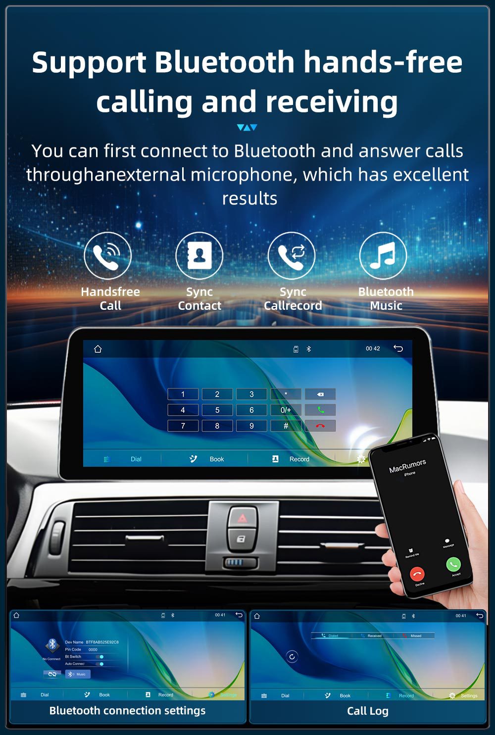 Suitable for Bmw 3 Series 4 Series F30 F31 F32 F34 Car Central Control Large Screen Navigation Carplay Player