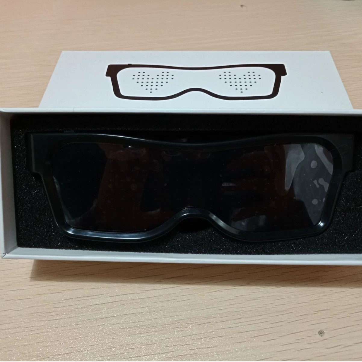 Bluetooth приложение легкие светящиеся очки с индивидуальным узором световые очки бар bounty di индивидуальные крутые светящиеся очки