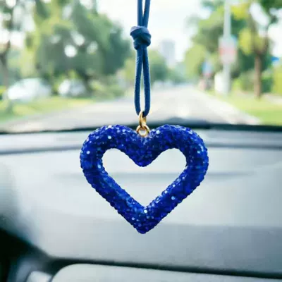 Full Diamond Car Pendant — Car hanging - blue-love-rope